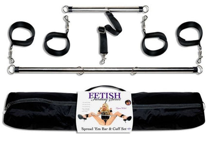 FETISH FANTASY SERIES - SERIES SPREAD EM BAR AND CUFF SET