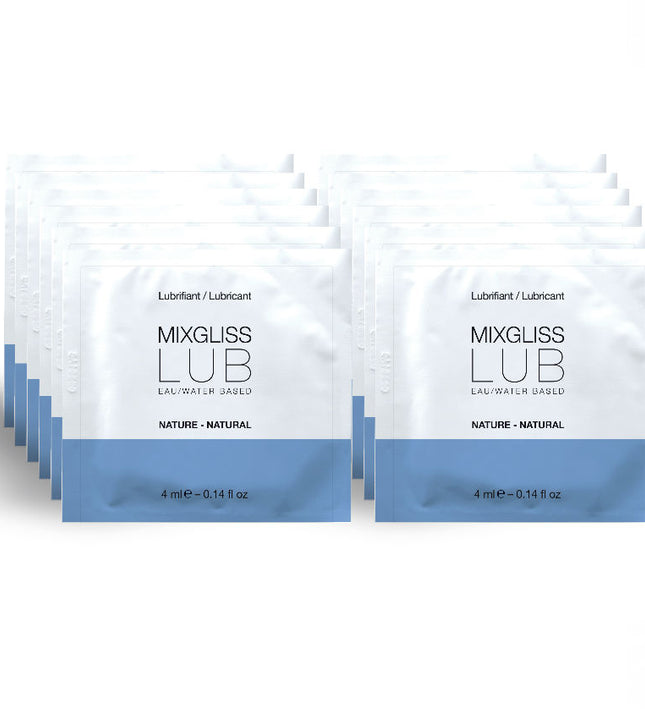 MIXGLISS - NATURAL WATER-BASED LUBRICANT 12 SINGLE DOSE 4 ML