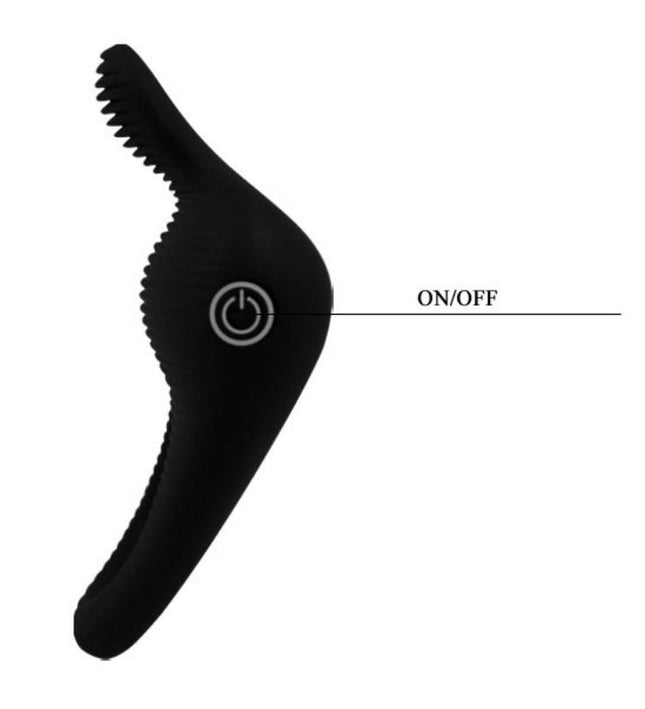 PRETTY LOVE - THIMBLE VIBRATOR RING BLACK