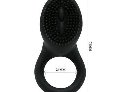 PRETTY LOVE - COBRA VIBRATOR RING BLACK