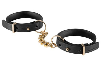 BIJOUX - INDISCRETS MAZE HANDCUFFS BLACK BRACELETS