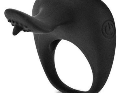 PRETTY LOVE - THIMBLE VIBRATOR RING BLACK