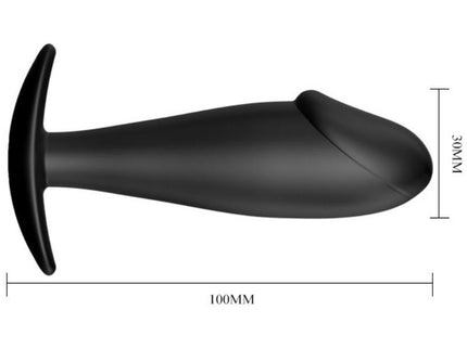 PRETTY LOVE - ANAL PLUG SILICONE PENIS FORM BLACK