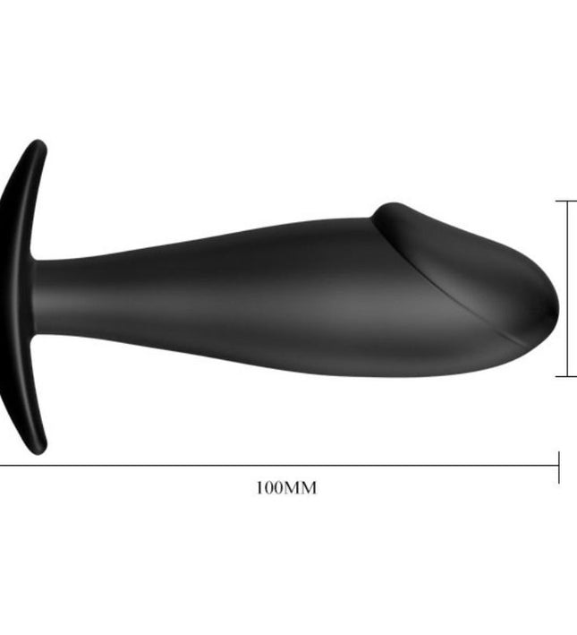 PRETTY LOVE - ANAL PLUG SILICONE PENIS FORM BLACK