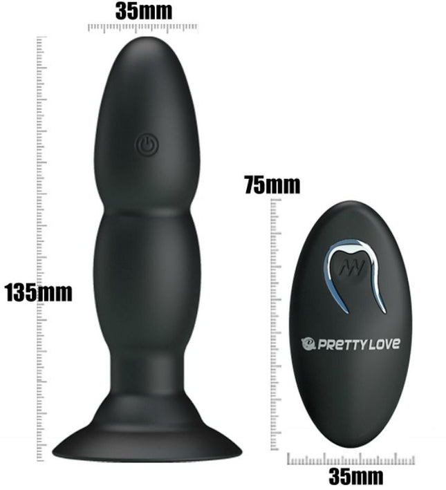 PRETTY LOVE - PLUG VIBRATOR AND ROTATION BY REMOTE CONTROL