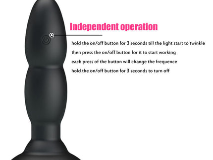 PRETTY LOVE - PLUG VIBRATOR AND ROTATION BY REMOTE CONTROL