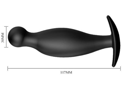PRETTY LOVE - SILICONE ANAL PLUG 11.7 CM BLACK