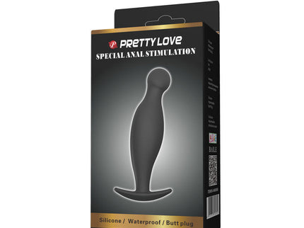 PRETTY LOVE - SILICONE ANAL PLUG 11.7 CM BLACK