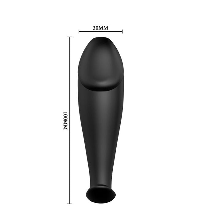 PRETTY LOVE - SILICONE ANAL PLUG PENIS FORM AND 12 VIBRATION MODES BLACK