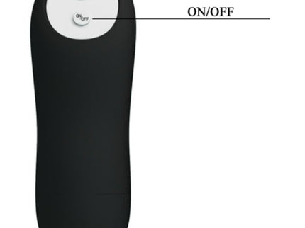 PRETTY LOVE - SILICONE ANAL PLUG PENIS FORM AND 12 VIBRATION MODES BLACK