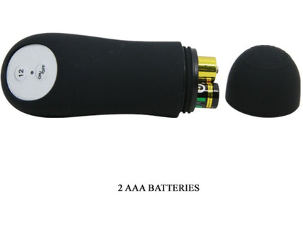 PRETTY LOVE - SILICONE ANAL PLUG PENIS FORM AND 12 VIBRATION MODES BLACK