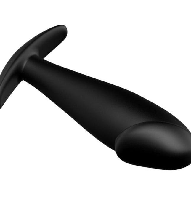 PRETTY LOVE - SILICONE ANAL PLUG PENIS FORM AND 12 VIBRATION MODES BLACK
