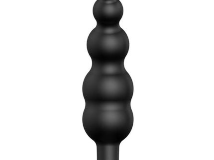 PRETTY LOVE - ANAL PLUG SILICONE EXTRA STIMULATION AND 12 VIBRATION MODES BLACK REMOTE CONTROL