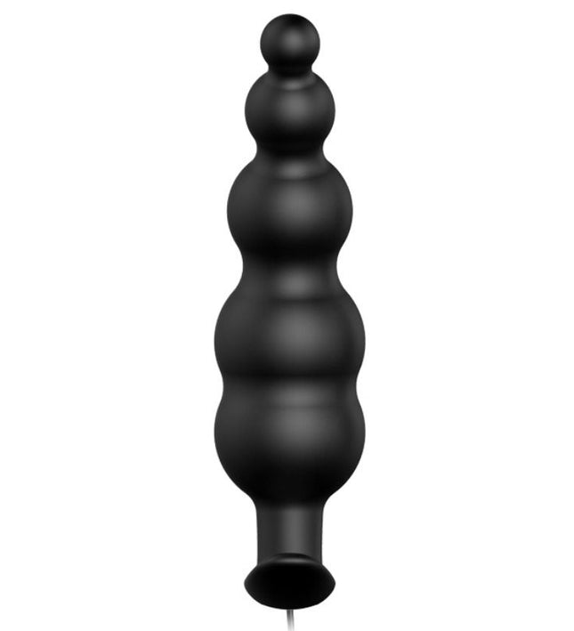 PRETTY LOVE - ANAL PLUG SILICONE EXTRA STIMULATION AND 12 VIBRATION MODES BLACK REMOTE CONTROL