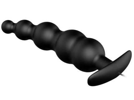 PRETTY LOVE - ANAL PLUG SILICONE EXTRA STIMULATION AND 12 VIBRATION MODES BLACK REMOTE CONTROL
