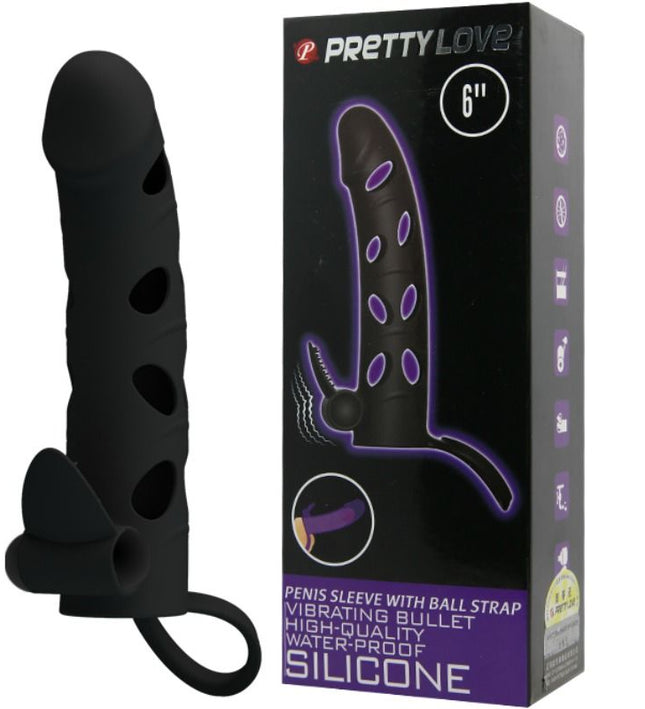 PRETTY LOVE - SILICONE COVER WITH VIBRATION 15.2 CM