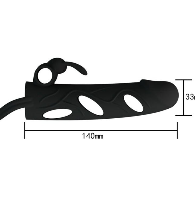 PRETTY LOVE - SILICONE COVER WITH VIBRATION 14 CM 1.0