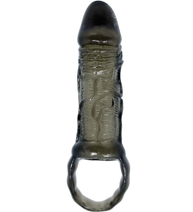 BAILE - PENIS EXTENSION SHEATH WITH STRAP FOR TESTICLES 11.5 CM