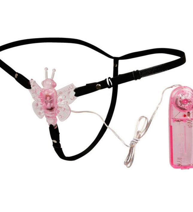 BAILE - HARNESS WITH MULTIVESPEED VIBRATING BUTTERFLY
