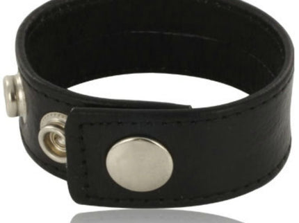 LEATHER BODY - ADJUSTABLE LEATHER STRAP FOR PENIS BLACK