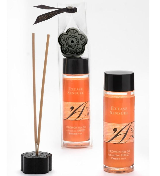 EXTASE SENSUAL - HEAT EFFECT MASSAGE OIL WITH PASSION FRUIT PHEROMONES 100 ML