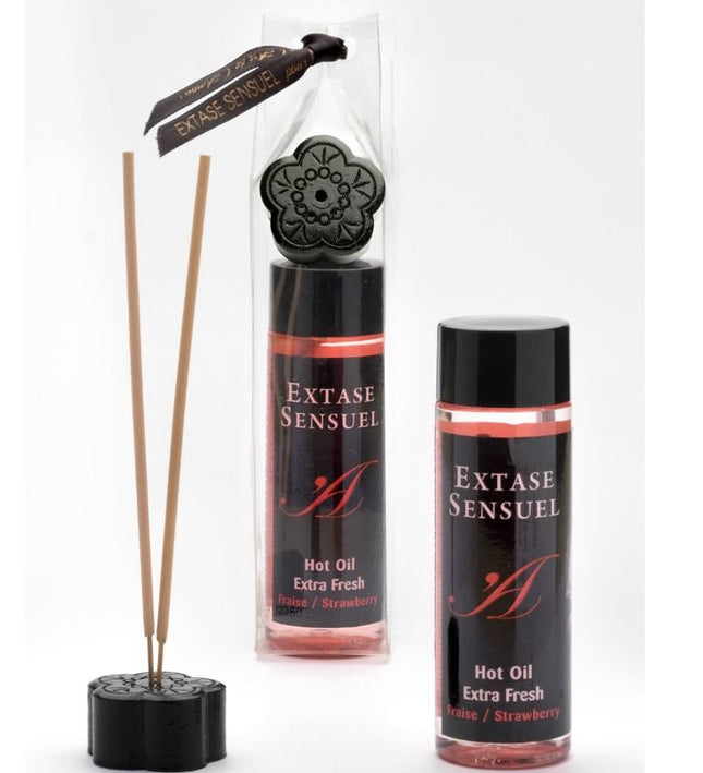 EXTASE SENSUAL - MASSAGE OIL WITH EXTRA FRESH STRAWBERRY EFFECT 100 ML
