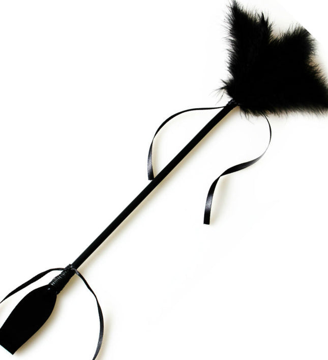 SECRETPLAY - BLACK WHIP & FEATHER