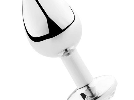 SECRETPLAY - PLUG ANAL TRANSPARENT ALUMINUM 8 CM