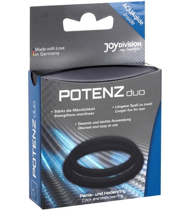 JOYDIVISION POTENZDUO - BLACK RINGS - M