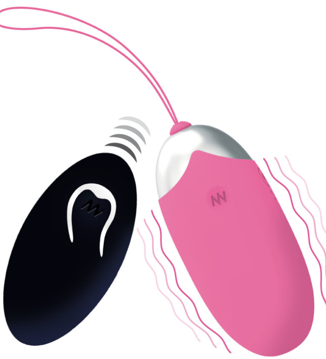 INTENSE - FLIPPY II VIBRATING EGG WITH REMOTE CONTROL PINK
