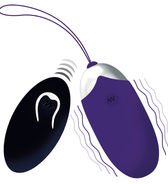 INTENSE - FLIPPY II VIBRATING EGG WITH REMOTE CONTROL PURPLE