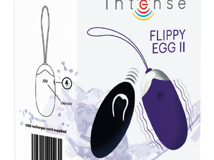 INTENSE - FLIPPY II VIBRATING EGG WITH REMOTE CONTROL PURPLE