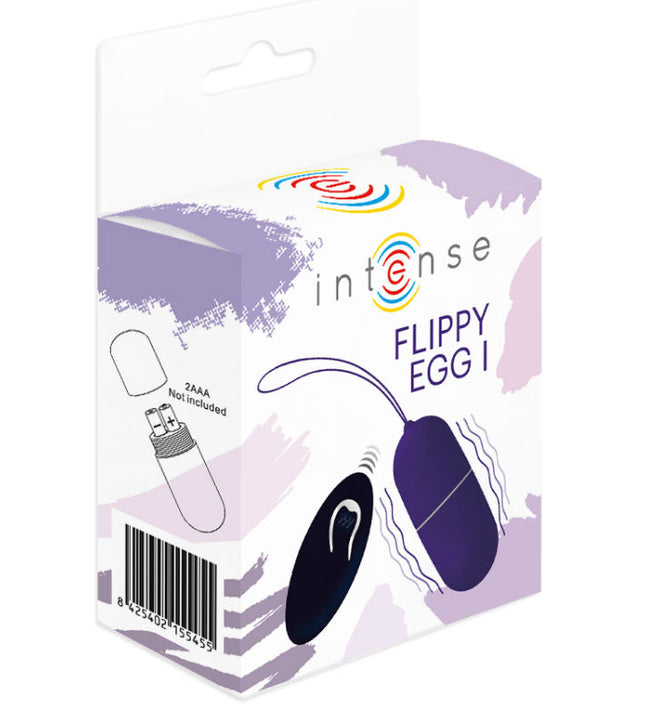 INTENSE - FLIPPY I VIBRATING EGG WITH REMOTE CONTROL PURPLE