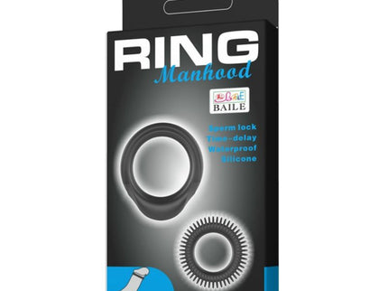 BAILE - KIT 2 SILICONE RINGS RING MANHOOD