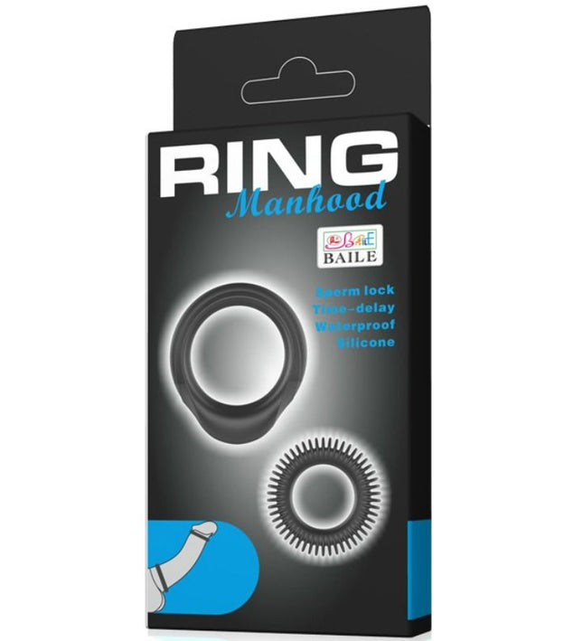 BAILE - KIT 2 SILICONE RINGS RING MANHOOD