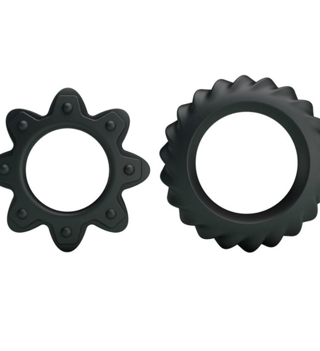 BAILE - KIT 2 RING FLOWERING SILICONE RINGS