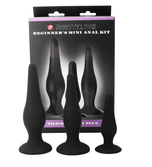 PRETTY LOVE - ANAL PLUGS SILICONE INITIATION KIT