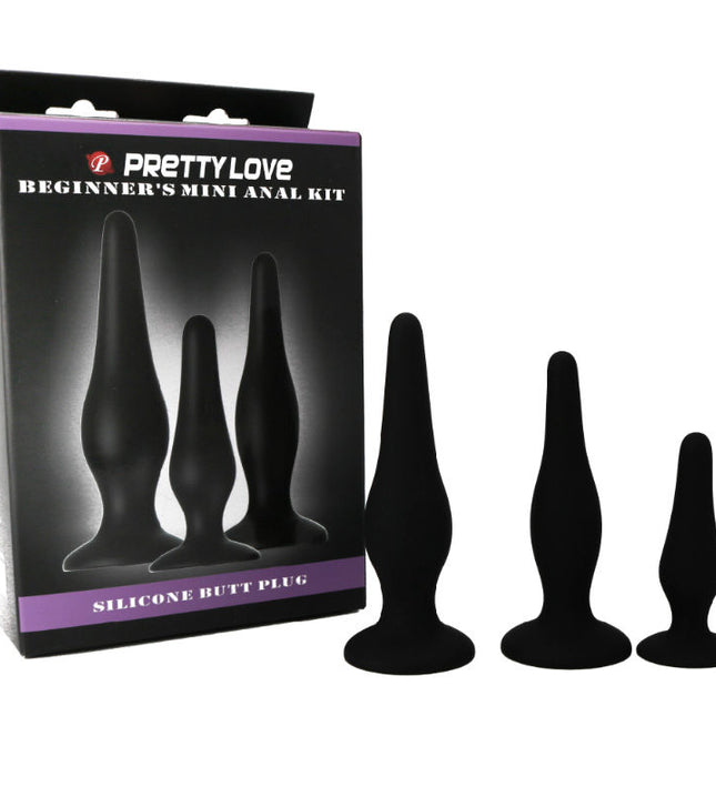 PRETTY LOVE - ANAL PLUGS SILICONE INITIATION KIT
