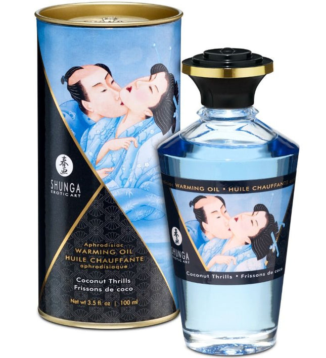 SHUNGA - COCONUT FLAVOR HEAT EFFECT MASSAGE OIL 100 ML