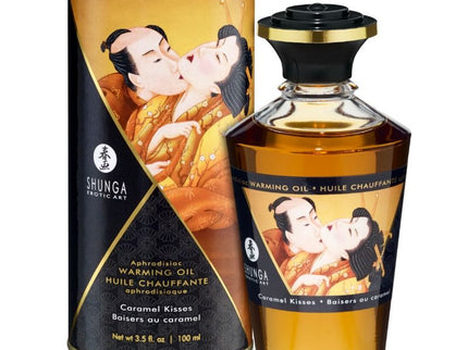 SHUNGA - MASSAGE OIL WITH HEAT EFFECT CARAMEL FLAVOR 100 ML
