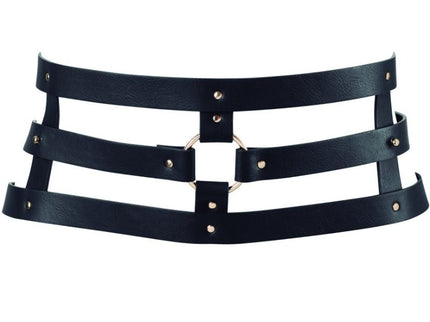 BIJOUX - INDISCRETS MAZE BELT WITH STRAP BLACK