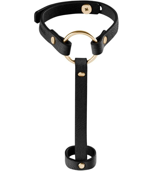BIJOUX - INDISCRETS MAZE BRACELET / HAND HARNESS BLACK