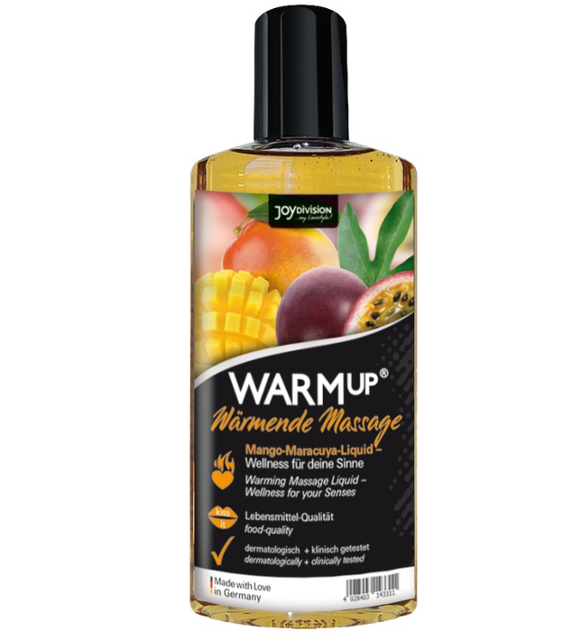 JOYDIVISION AQUAGLIDE - WARMUP MANGO AND MARACUYA MASSAGE OIL 150 ML