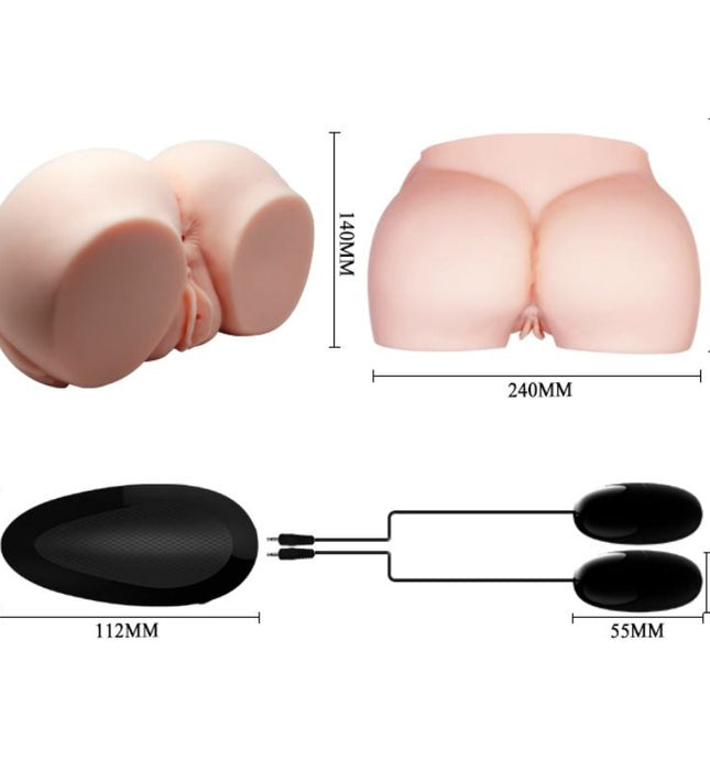 CRAZY BULL - REALISTIC VAGINA AND ANUS WITH VIBRATION