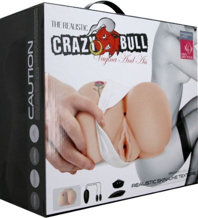 CRAZY BULL - VAGINA AND ANUS WITH REALISTIC TATTOO WITH VIBRATION