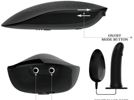 PRETTY LOVE - VITO STRAP ON WITH HOLLOW DILDO AND VIBRATION 17.3 CM