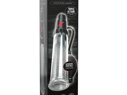PDX ELITE - SUCK N PUMP STROKER VIBRATING MASTURBATOR SUCTION PUMP