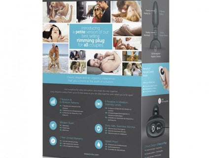 B-VIBE - RIMMING REMOTE CONTROL ANAL PLUG PETITE BLACK