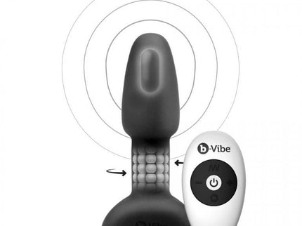 B-VIBE - RIMMING REMOTE CONTROL ANAL PLUG PETITE BLACK