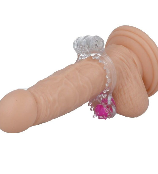 CASUAL LOVE - RING VIBRATING DOUBLE PLEASURE TRANSPARENT